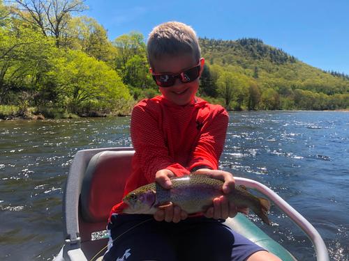first trout on a fly rod!