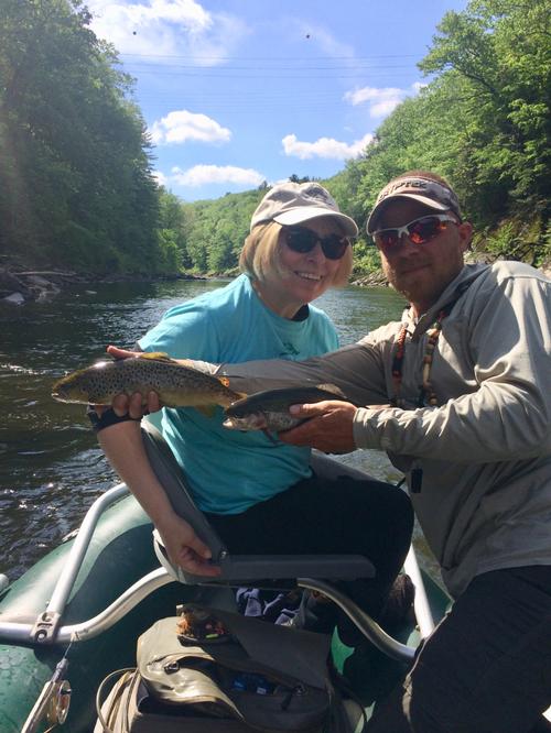 doubles on the deerfield river fly fishing